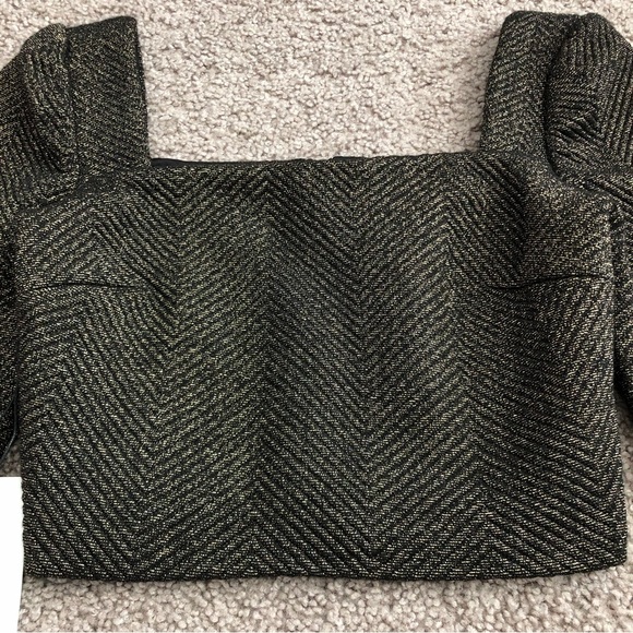 Ali & Jay Metallic Square Neck Crop Top - Picture 2 of 13